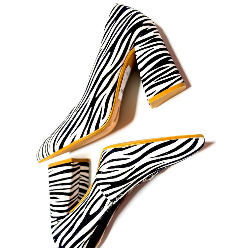 NEW Topshop Women’s Monochrome Black and White Heels Size 5.5